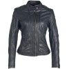 Geaca de Piele Dama Gipsy Negru/Bleumarin GGStacy LAMAS geci de piele - readytowear.ro