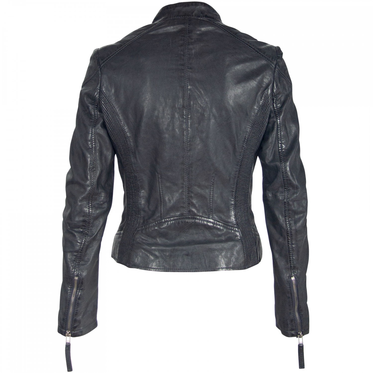 Geaca de Piele Dama Gipsy Negru/Bleumarin GGStacy LAMAS – IMBRACAMINTE Geaca de Piele Dama Gipsy Negru/Bleumarin GGStacy LAMAS – IMBRACAMINTE