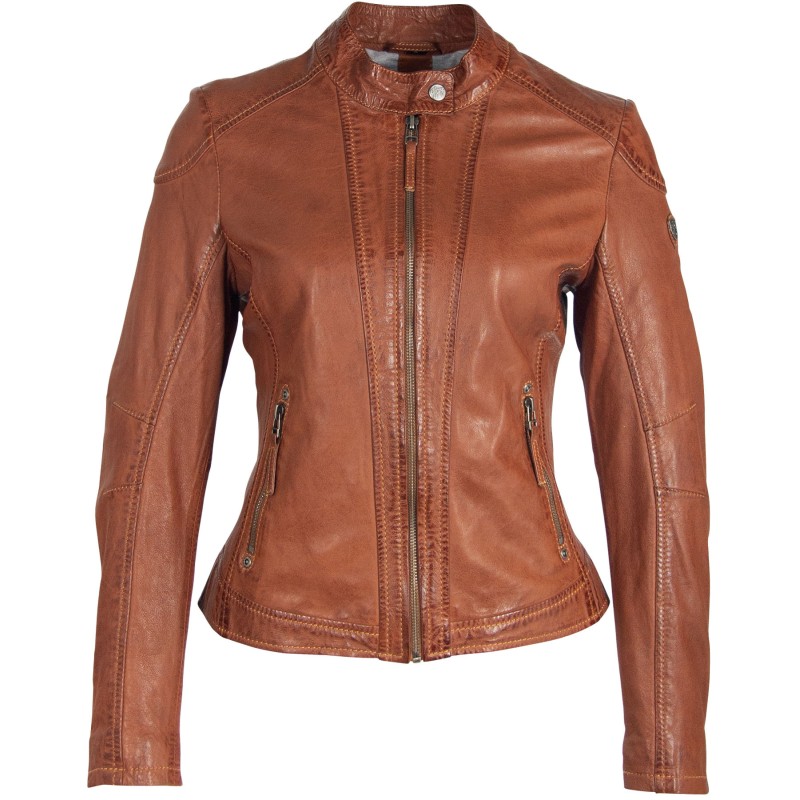 Geaca de Piele Naturala Dama Gipsy Coniac GGStacy LAMAS – IMBRACAMINTE