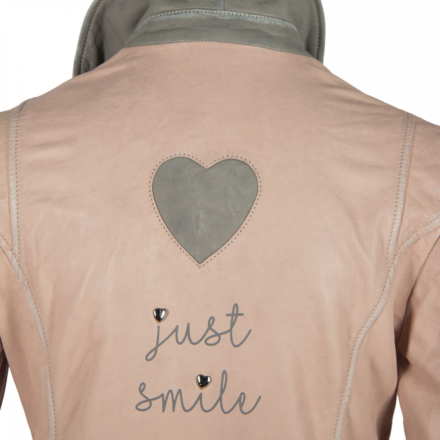 Geaca de Piele Naturala Dama Gipsy Roz Pal GGSummer LABAGV – IMBRACAMINTE