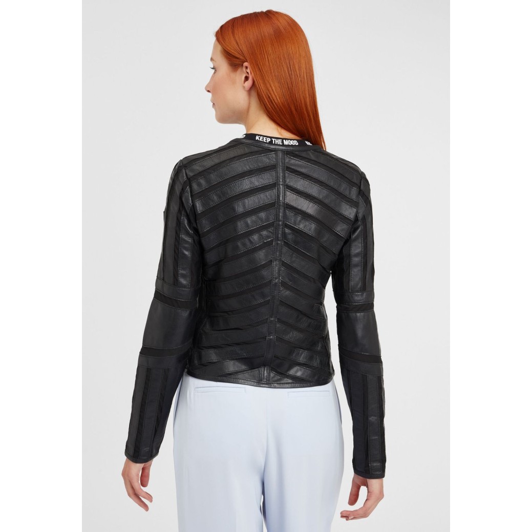 Geaca de Piele Dama Gipsy Neagra GGSuri – Black Friday