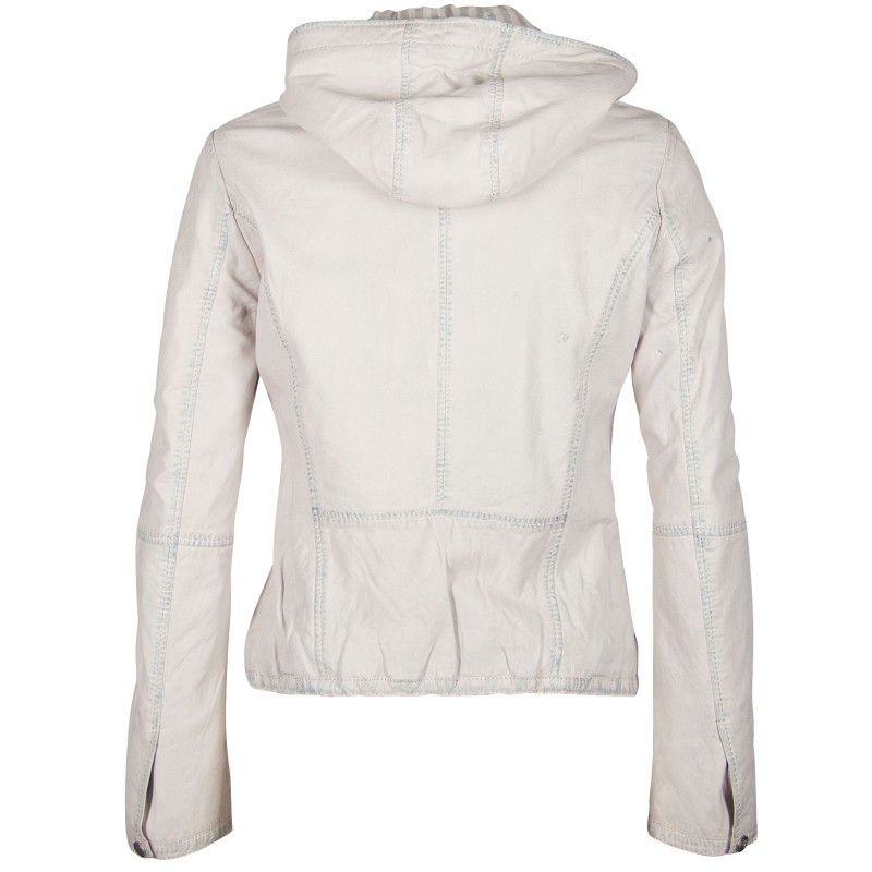 Geaca de Piele Naturala Dama Gipsy Alb Denim GGSuse LAWAV – IMBRACAMINTE Geaca de Piele Naturala Dama Gipsy Alb Denim GGSuse LAWAV – IMBRACAMINTE