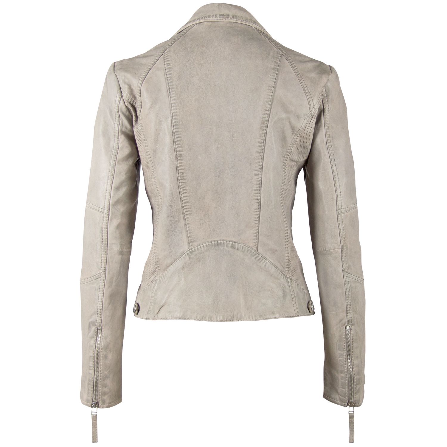 Geaca de Piele Dama Gipsy Gri GGSvantje LAMAXV – IMBRACAMINTE