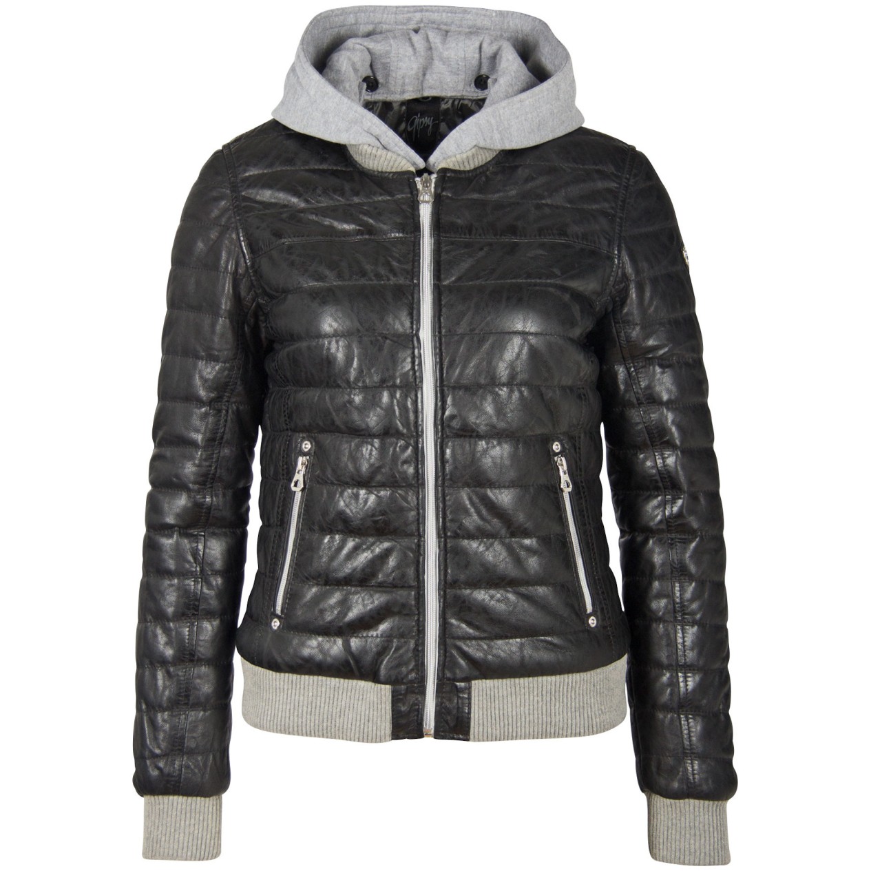 Geaca de Piele Naturala Dama Gipsy Neagra GGSveja LAMAS W – IMBRACAMINTE