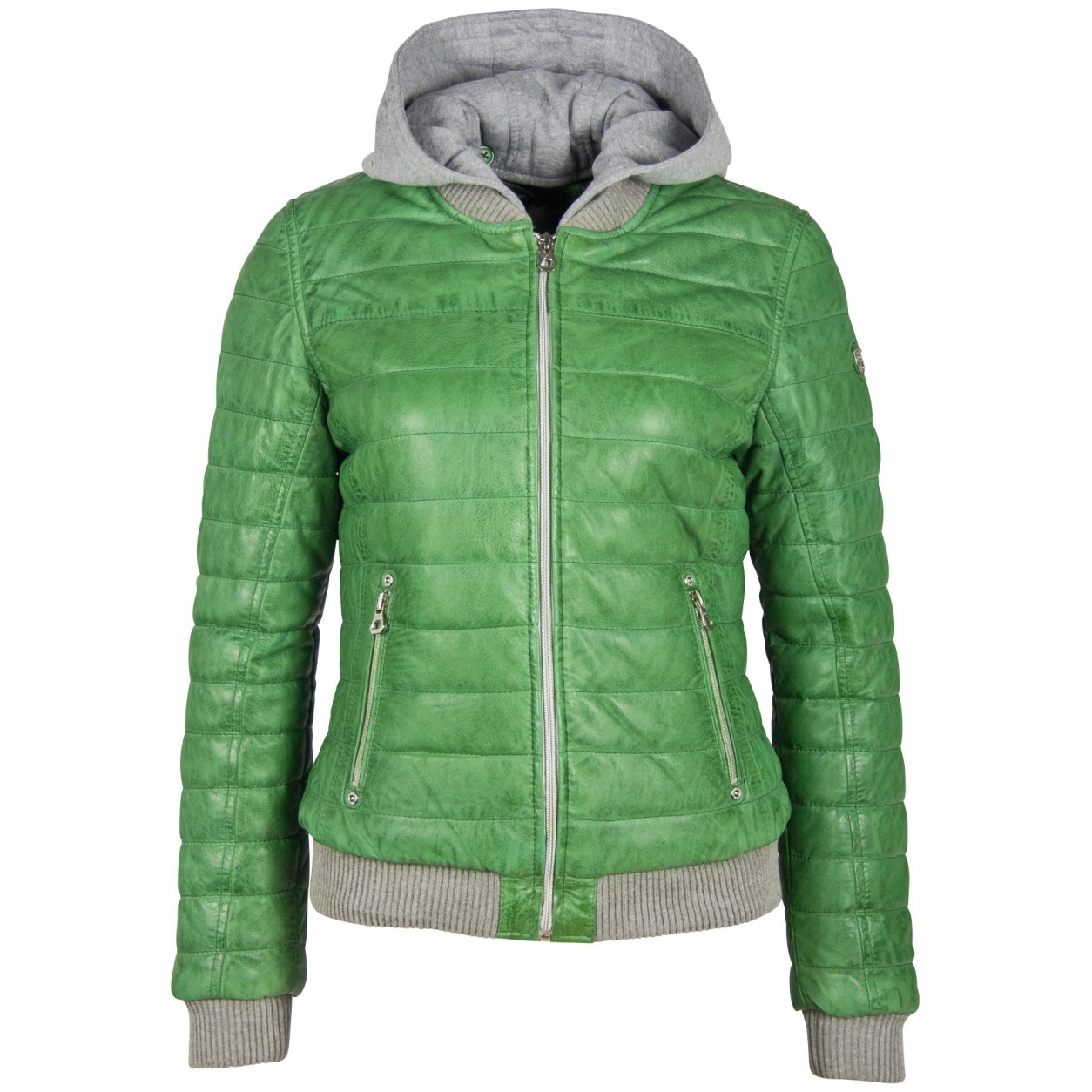 Geaca de Piele Naturala Dama Gipsy Verde GGSveja LAMAS W – IMBRACAMINTE