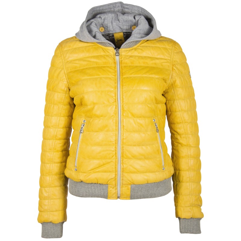 Geaca de Piele Dama Gipsy Galbena GGSveja LAMAS W – IMBRACAMINTE