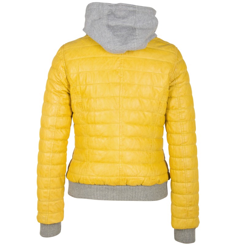 Geaca de Piele Dama Gipsy Galbena GGSveja LAMAS W – IMBRACAMINTE