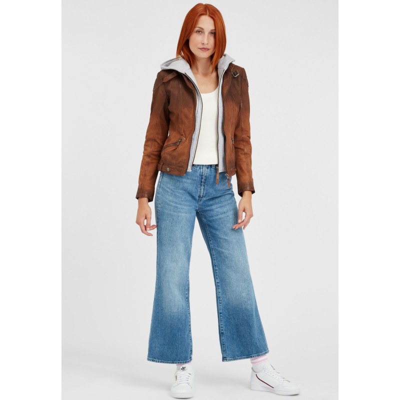 Geaca de Piele Dama Gipsy Coniac GGTiffy LAMOV – IMBRACAMINTE