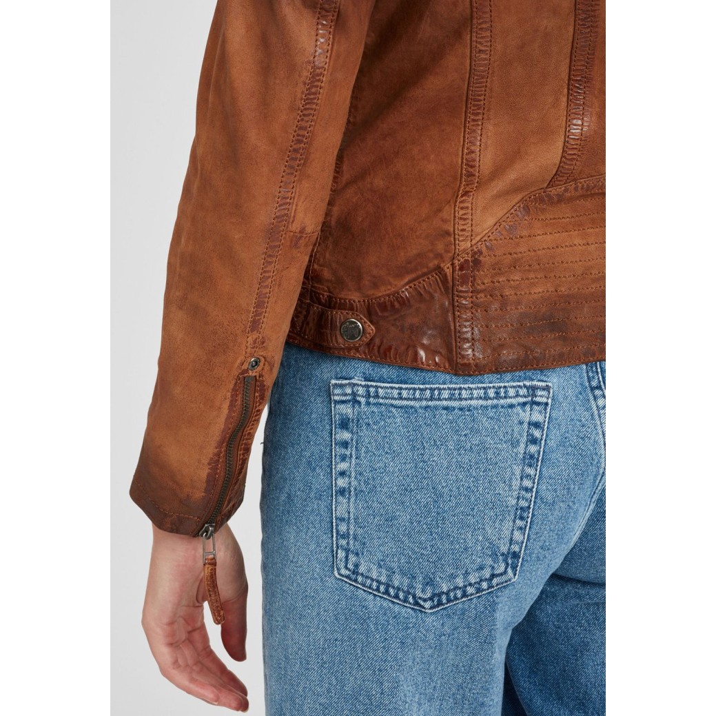 Geaca de Piele Dama Gipsy Coniac GGTiffy LAMOV – IMBRACAMINTE Geaca de Piele Dama Gipsy Coniac GGTiffy LAMOV – IMBRACAMINTE