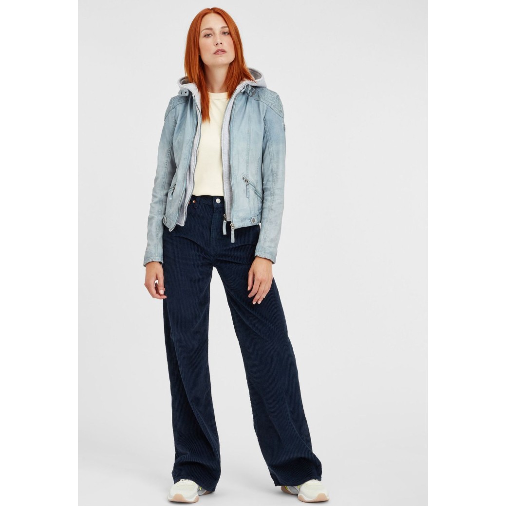 Geaca de Piele Dama Gipsy Albastru Deschis GGTiffy LAMOV – IMBRACAMINTE