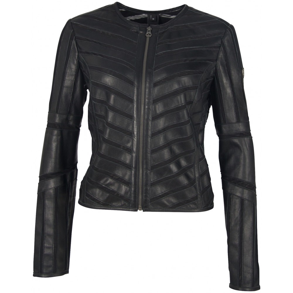 Geaca de Piele Naturala Dama Gipsy Neagra GGTiya LELEV Geaca de Piele Naturala Dama Gipsy Neagra GGTiya LELEV - readytowear.ro