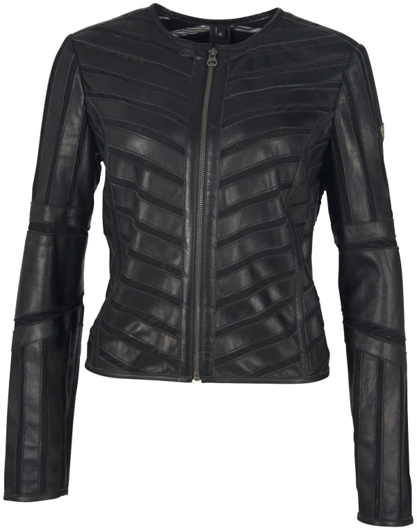 Geaca de Piele Naturala Dama Gipsy Neagra GGTiya LELEV – IMBRACAMINTE — fotografia 1
