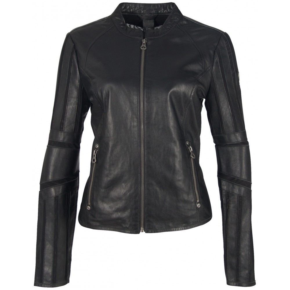 Geaca de Piele Naturala Dama Gipsy Neagra GGTonya LELEV Geaca de Piele Naturala Dama Gipsy Neagra GGTonya LELEV - readytowear