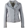 Geaca de Piele Naturala Dama Gipsy Albastru Deschis GGVilja LACOSV - readytowear