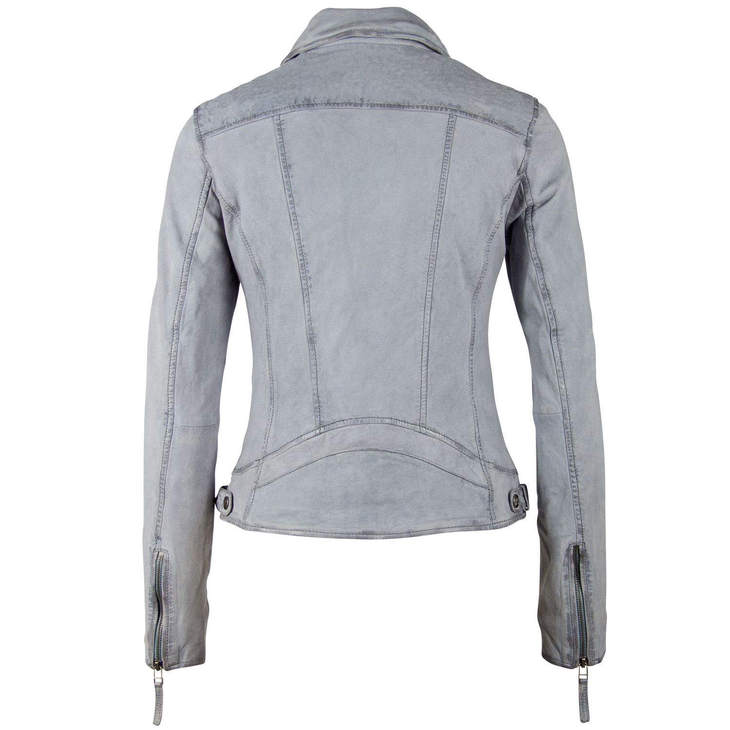 Geaca de Piele Naturala Dama Gipsy Albastru Deschis GGVilja LACOSV – IMBRACAMINTE