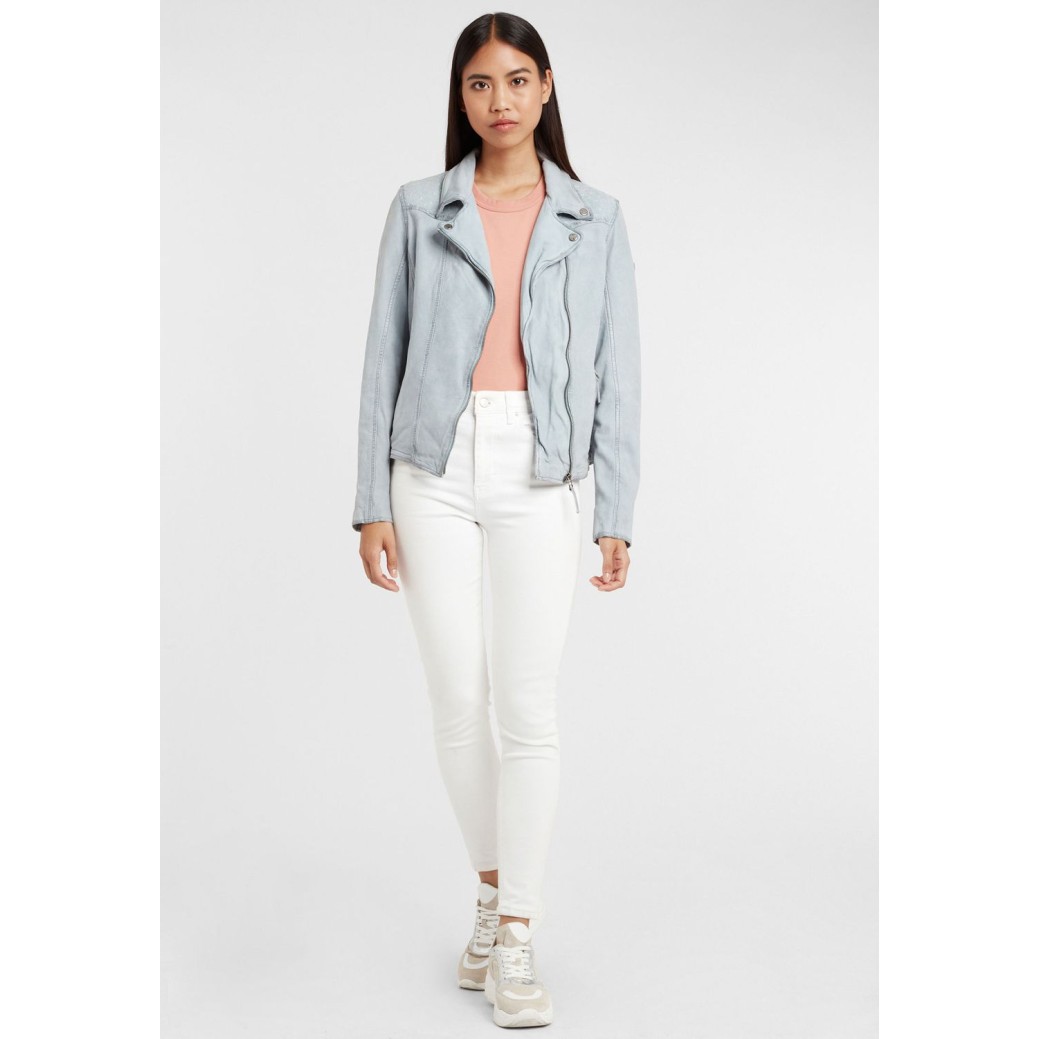 Geaca de Piele Naturala Dama Gipsy Albastru Deschis GGVilja LACOSV – IMBRACAMINTE