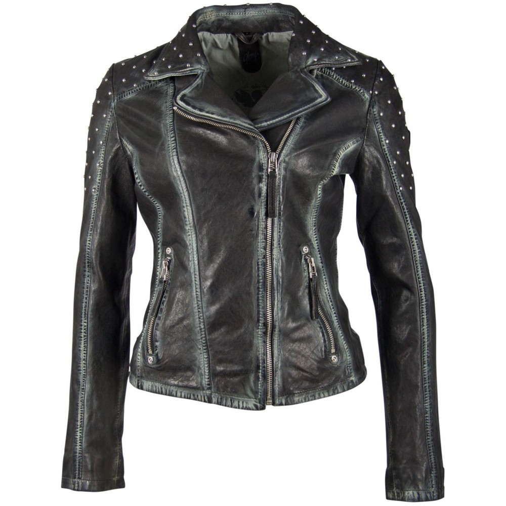 Geaca de Piele Naturala Dama Gipsy Neagra GGVinny LADEV Geaca de Piele Naturala Dama Gipsy Neagra GGVinny LADEV - readytowear