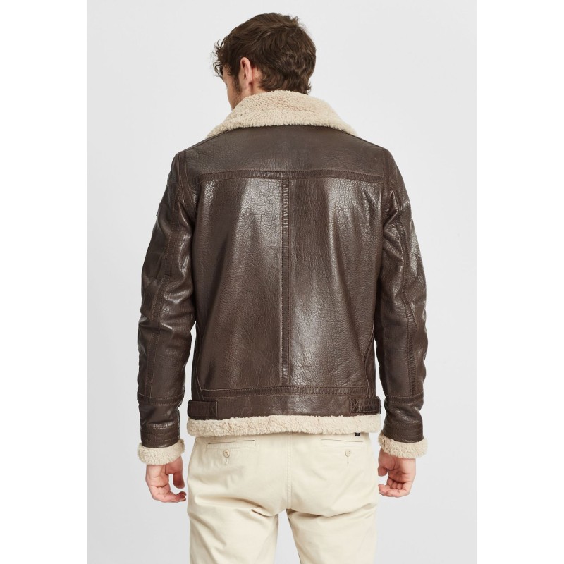 Cojoc de Piele Imblanit Barbati Gipsy Maro Inchis GMAirforce – IMBRACAMINTE Cojoc de Piele Imblanit Barbati Gipsy Maro Inchis GMAirforce – IMBRACAMINTE