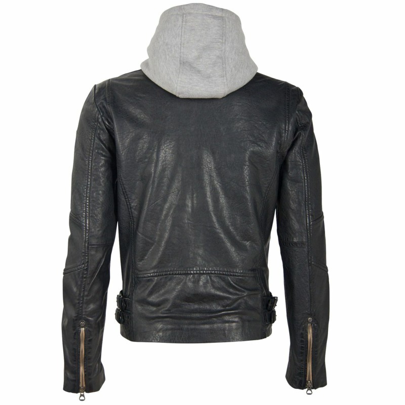 Geaca de Piele Barbati Gipsy Negru/Bleumarin GMBasko NZLV – IMBRACAMINTE