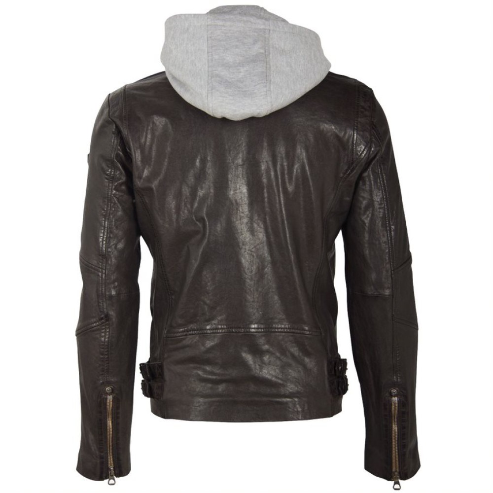 Geaca de Piele Barbati Gipsy Maro Inchis GMBasko NZLV geci de piele - readytowear.ro