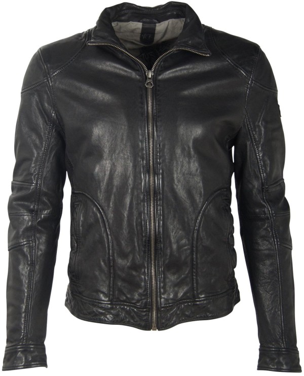 Geaca de Piele Barbati Gipsy Neagra GMChasto – IMBRACAMINTE — fotografia 1