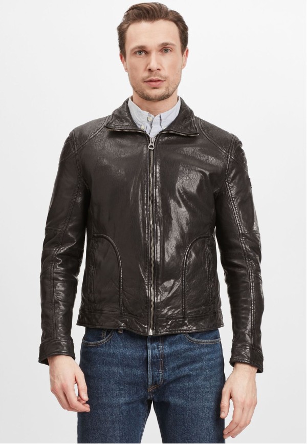 Geaca de Piele Barbati Gipsy Neagra GMChasto – IMBRACAMINTE — fotografia 4