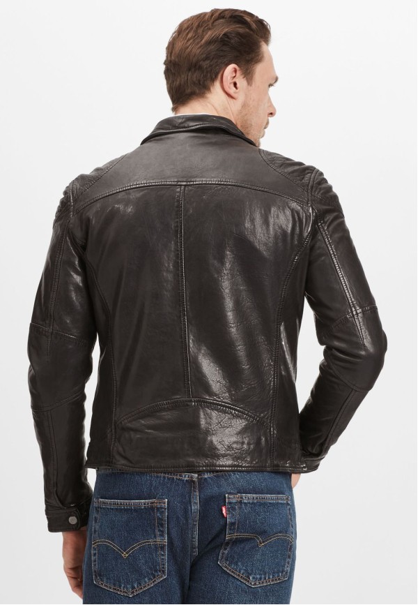 Geaca de Piele Barbati Gipsy Neagra GMChasto – IMBRACAMINTE — fotografia 5
