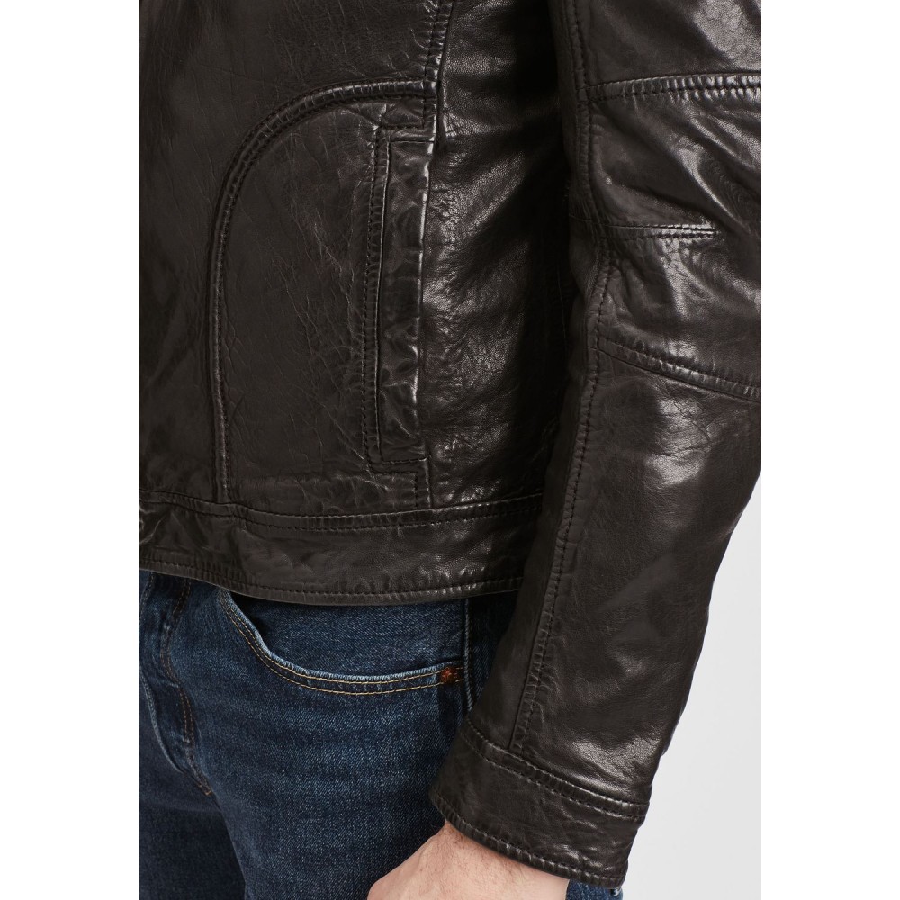 Geaca de Piele Barbati Gipsy Neagra GMChasto Geaca de Piele Barbati Gipsy Neagra GMChasto - readytowear.ro