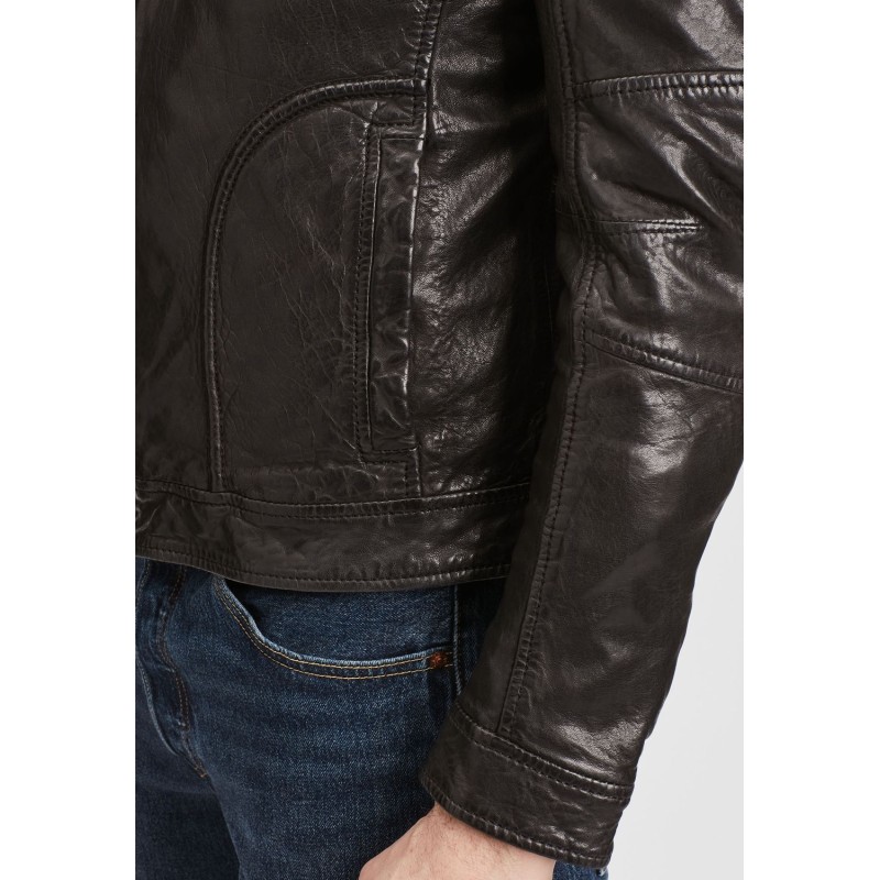 Geaca de Piele Barbati Gipsy Neagra GMChasto – IMBRACAMINTE Geaca de Piele Barbati Gipsy Neagra GMChasto – IMBRACAMINTE