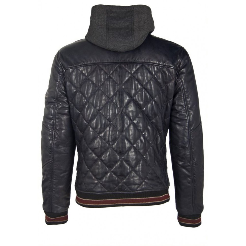 Geaca de Piele Naturala Barbati Gipsy Bleumarin Inchis GMCludo LACEV W Geaca de Piele Naturala Barbati Gipsy Bleumarin Inchis GMCludo LACEV W - readytowear.ro