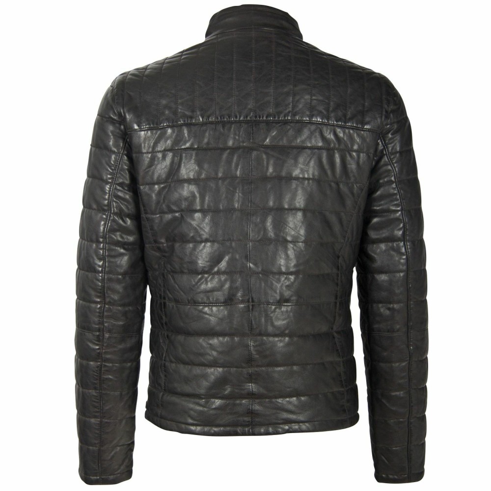 Geaca de Iarna din Piele Barbati Gipsy Neagra GMComrie Geaca de Iarna din Piele Barbati Gipsy Neagra GMComrie - readytowear.ro