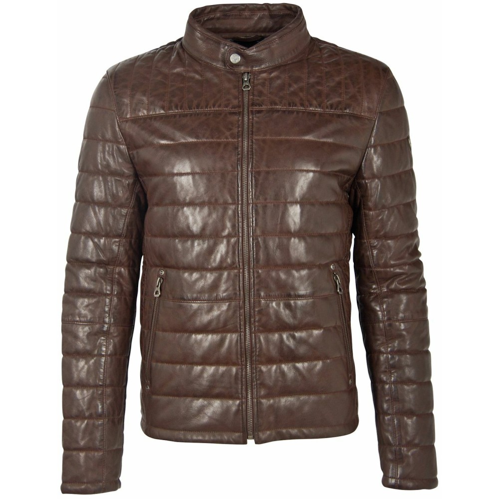 Geaca de Piele Barbati Gipsy Maro Inchis GMComrie LACEV W Geaca de Piele Barbati Gipsy Maro Inchis GMComrie LACEV W - readytowear.ro