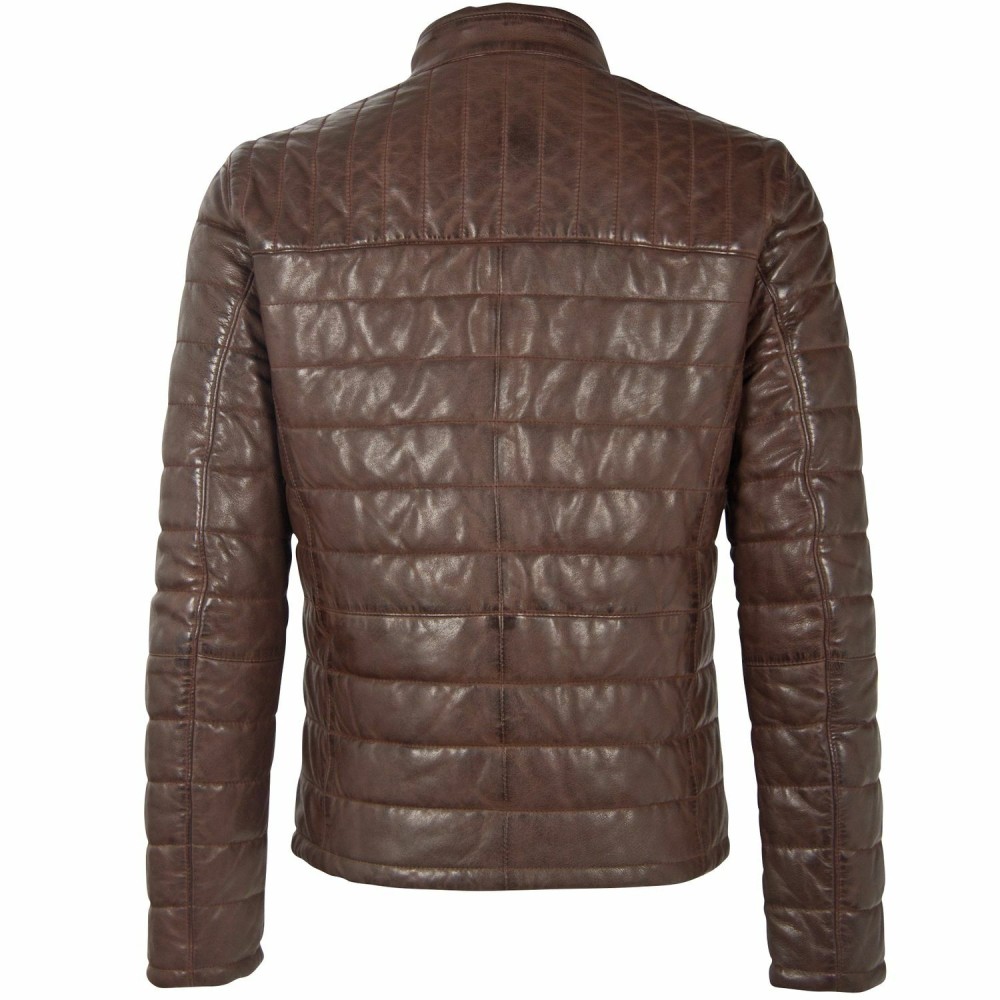 Geaca de Piele Barbati Gipsy Maro Inchis GMComrie LACEV W geci de piele - readytowear.ro