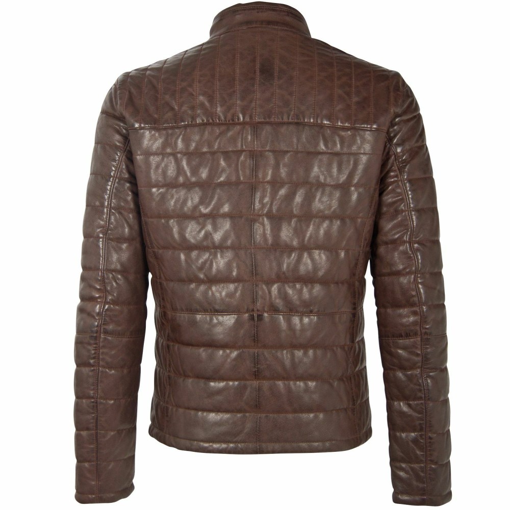 Geaca de Piele Barbati Gipsy Maro Inchis GMComrie LACEV W Geaca de Piele Barbati Gipsy Maro Inchis GMComrie LACEV W - readytowear.ro