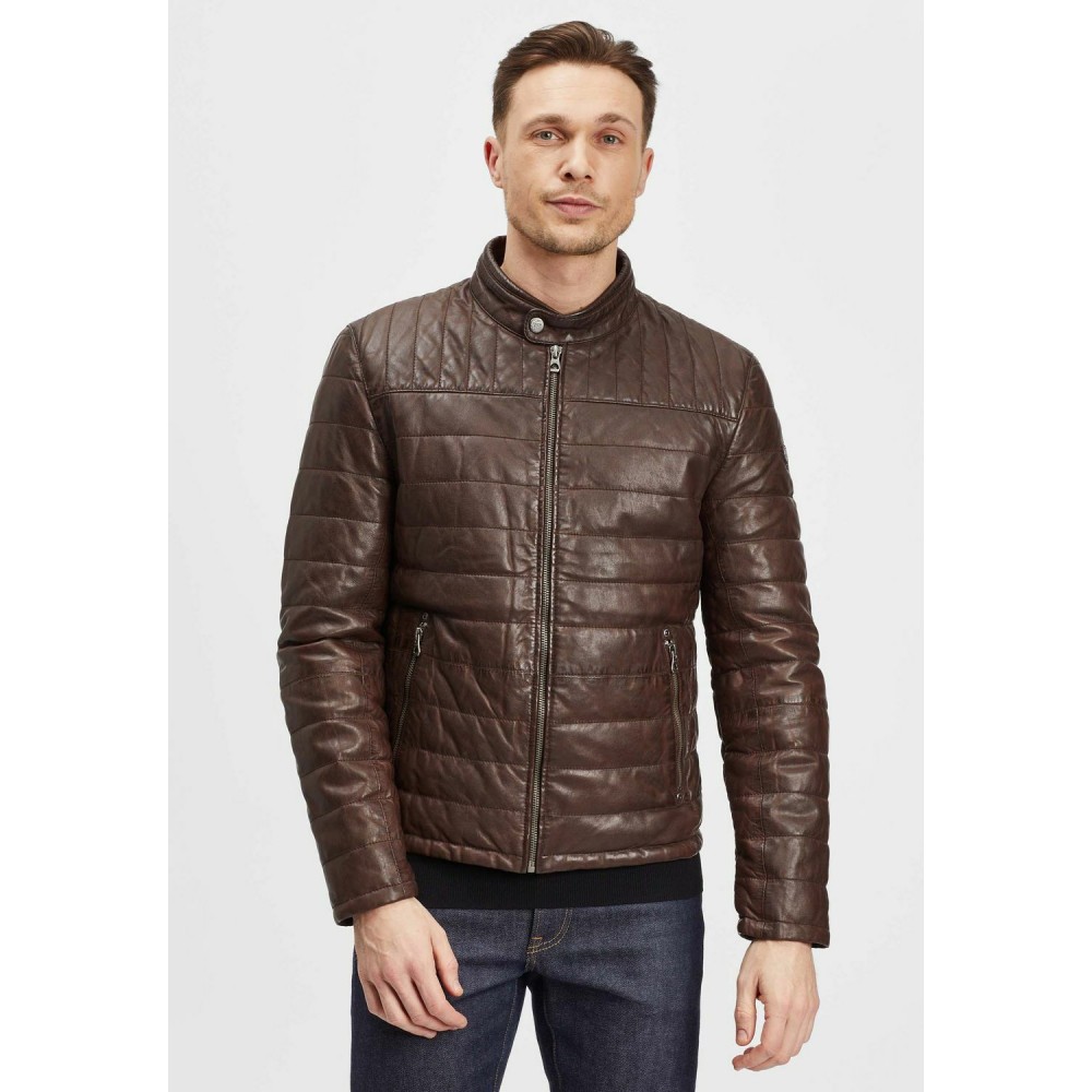 Geaca de Piele Barbati Gipsy Maro Inchis GMComrie LACEV W Geaca de Piele Barbati Gipsy Maro Inchis GMComrie LACEV W - readytowear.ro
