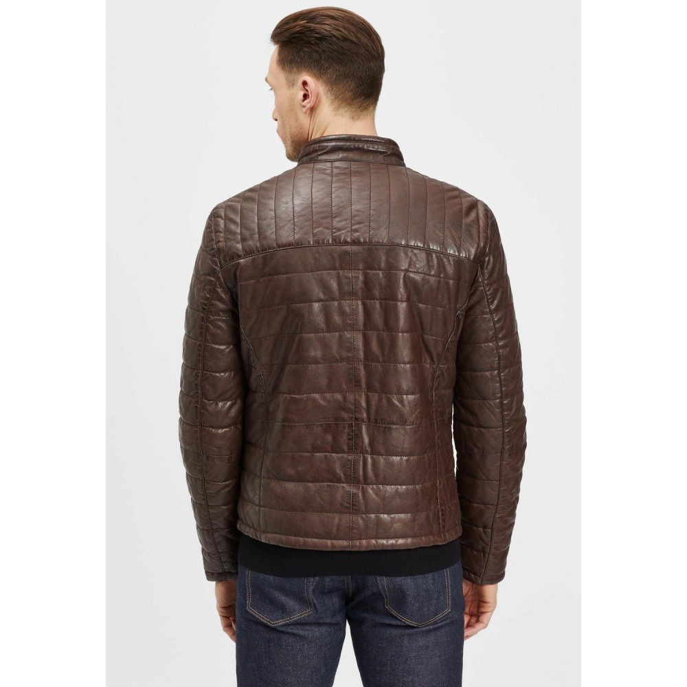 Geaca de Piele Barbati Gipsy Maro Inchis GMComrie LACEV W Geaca de Piele Barbati Gipsy Maro Inchis GMComrie LACEV W - readytowear.ro