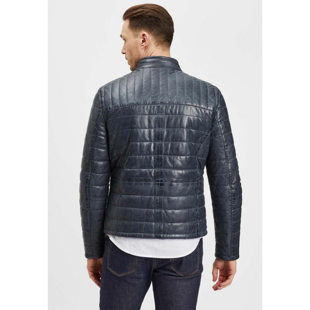 Geaca de Piele Barbati Gipsy Albastru Denim GMComrie LACEV W Geaca de Piele Barbati Gipsy Albastru Denim GMComrie LACEV W - readytowear.ro