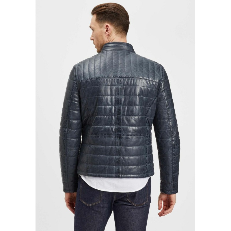 Geaca de Piele Barbati Gipsy Albastru Denim GMComrie LACEV W – Black Friday Geaca de Piele Barbati Gipsy Albastru Denim GMComrie LACEV W – Black Friday