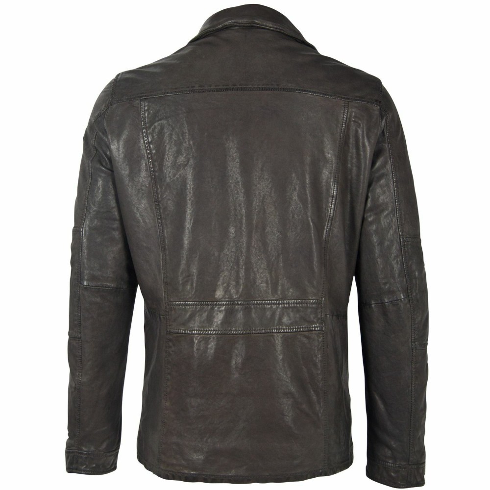 Geaca de Piele Barbati Gipsy Neagra GMCrimsum LATEOV W Geaca de Piele Barbati Gipsy Neagra GMCrimsum LATEOV W - readytowear.ro