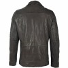 Geaca de Piele Barbati Gipsy Neagra GMCrimsum LATEOV W - readytowear.ro