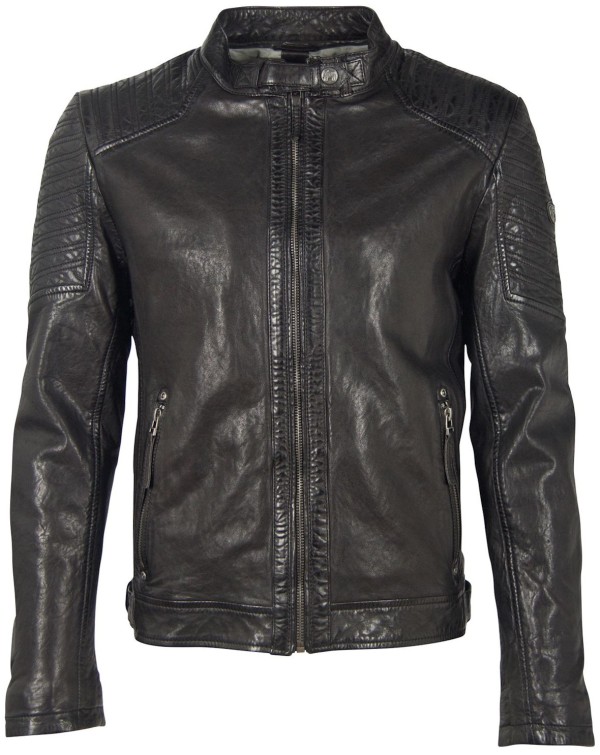 Geaca de Piele Barbati Gipsy Neagra GMDamion LAPIV – IMBRACAMINTE — fotografia 1