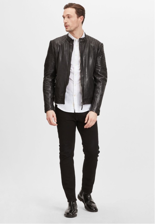 Geaca de Piele Barbati Gipsy Neagra GMDamion LAPIV – IMBRACAMINTE — fotografia 3