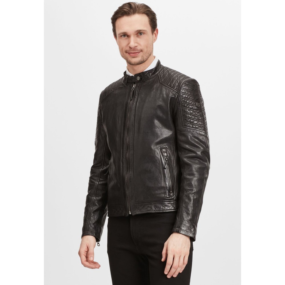 Geaca de Piele Barbati Gipsy Neagra GMDamion LAPIV Geaca de Piele Barbati Gipsy Neagra GMDamion LAPIV - readytowear.ro