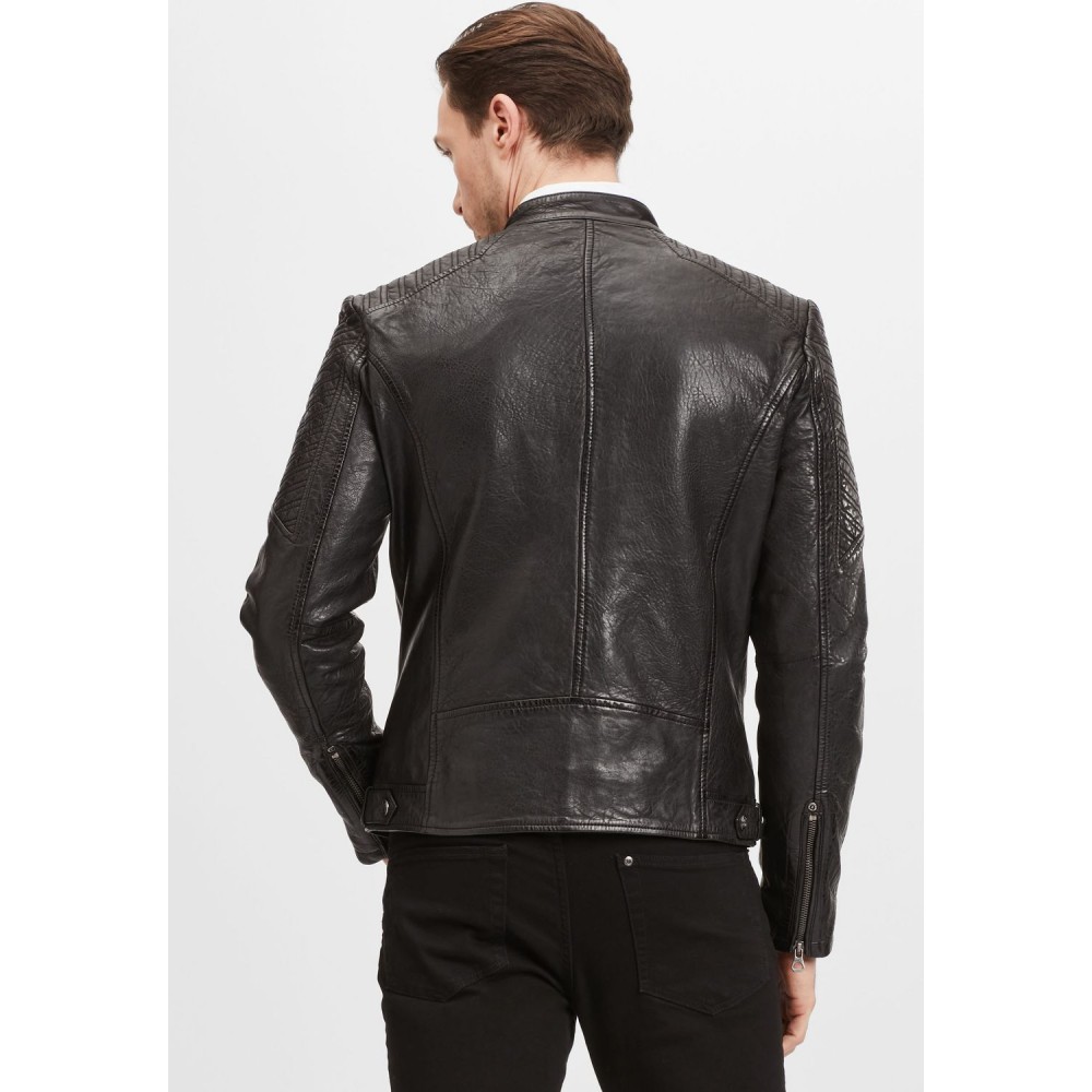 Geaca de Piele Barbati Gipsy Neagra GMDamion LAPIV Geaca de Piele Barbati Gipsy Neagra GMDamion LAPIV - readytowear.ro