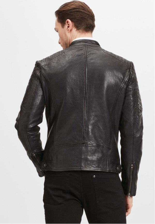 Geaca de Piele Barbati Gipsy Neagra GMDamion LAPIV – IMBRACAMINTE — fotografia 5