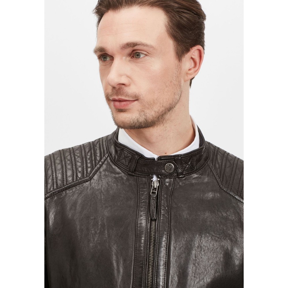 Geaca de Piele Barbati Gipsy Neagra GMDamion LAPIV Geaca de Piele Barbati Gipsy Neagra GMDamion LAPIV - readytowear.ro