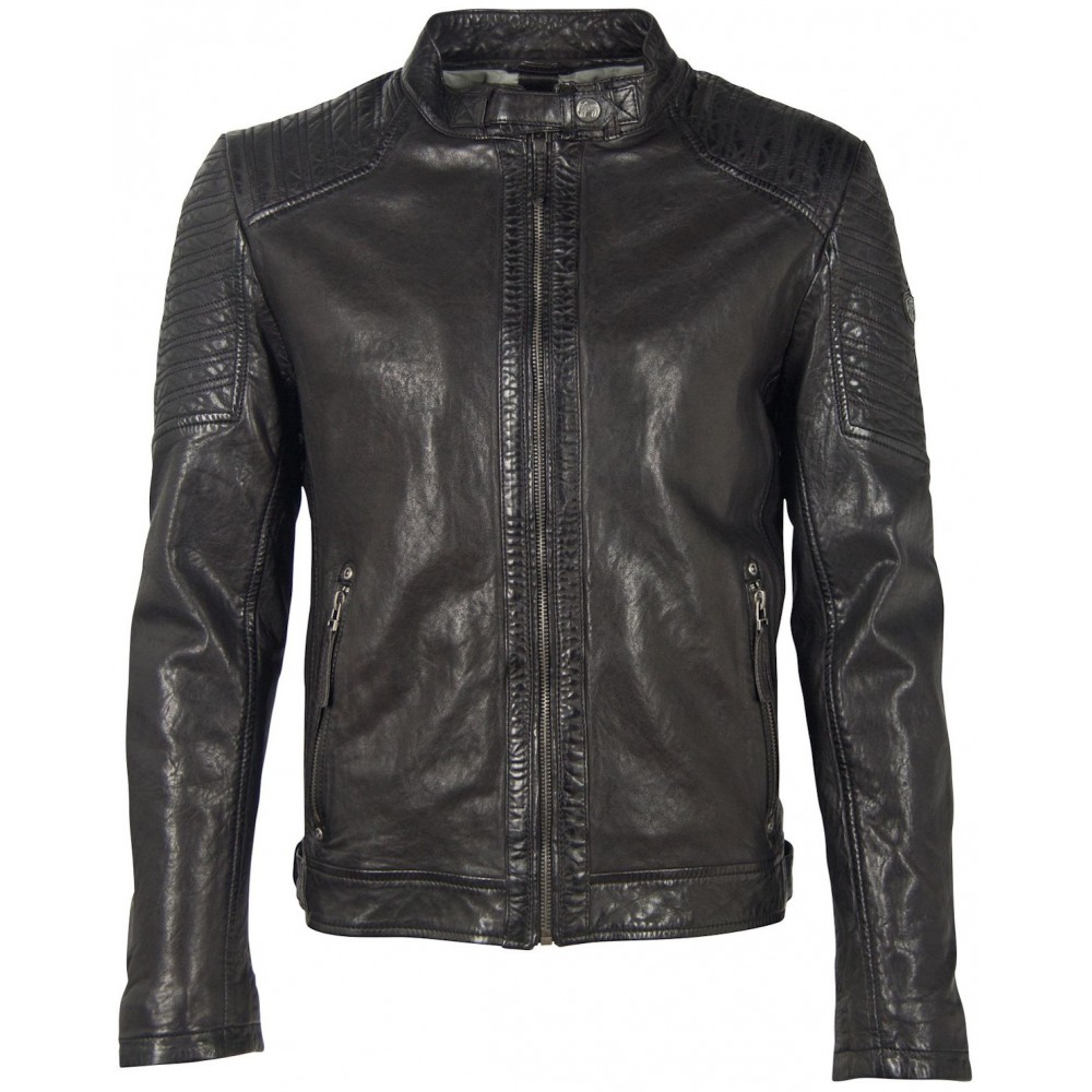 Geaca de Piele Barbati Gipsy Neagra GMDamion LAPIV Geaca de Piele Barbati Gipsy Neagra GMDamion LAPIV - readytowear