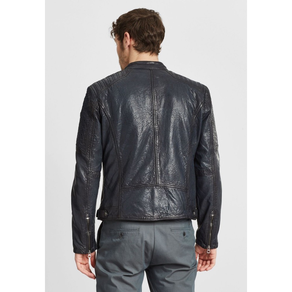 Geaca de Piele Naturala Barbati Gipsy Bleumarin GMDamion LAPIV Geaca de Piele Naturala Barbati Gipsy Bleumarin GMDamion LAPIV - readytowear.ro