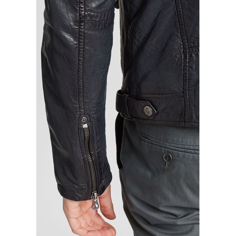 Geaca de Piele Naturala Barbati Gipsy Bleumarin GMDamion LAPIV – IMBRACAMINTE