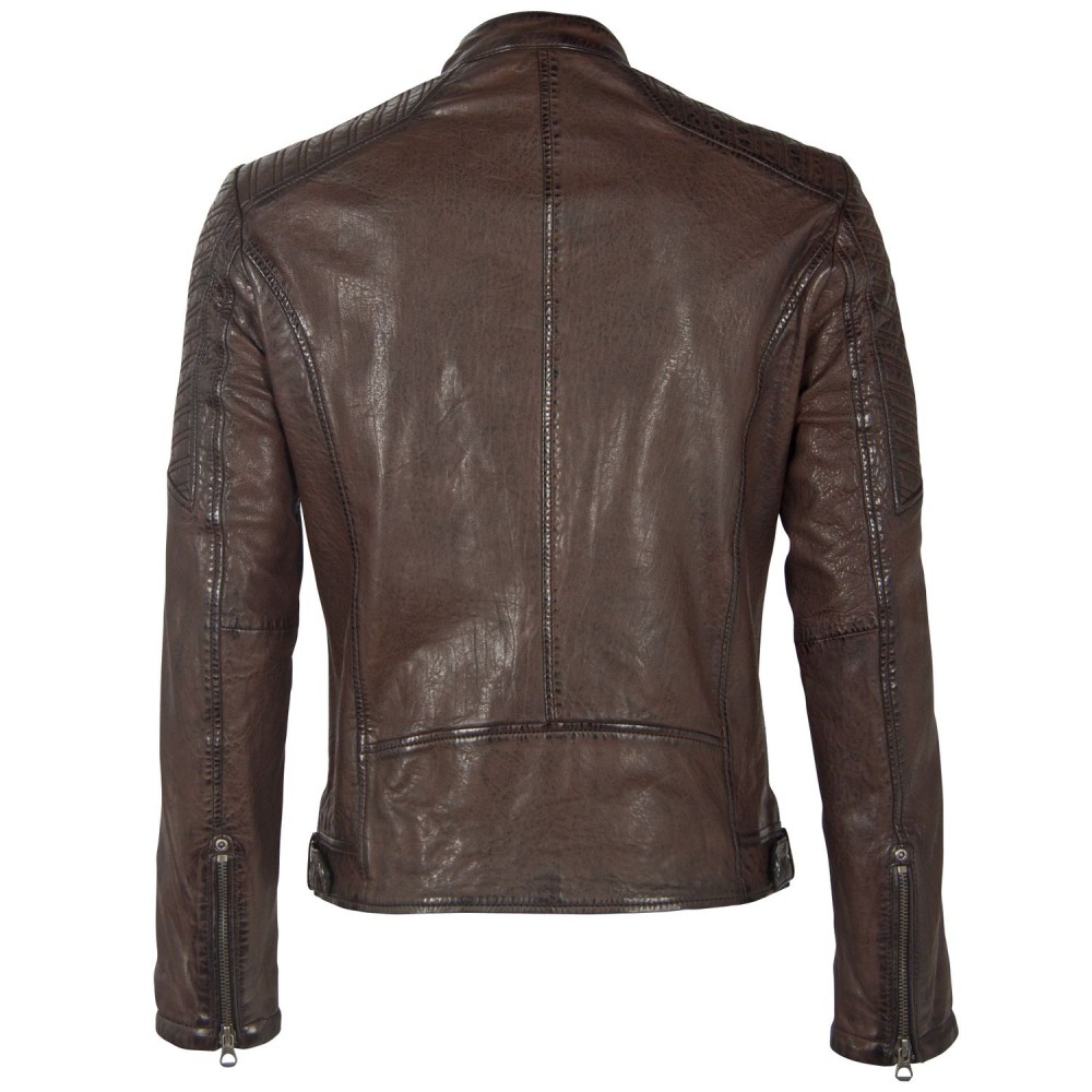 Geaca de Piele Naturala Barbati Gipsy Maro Inchis GMDamion LAPIV Geaca de Piele Naturala Barbati Gipsy Maro Inchis GMDamion LAPIV - readytowear.ro